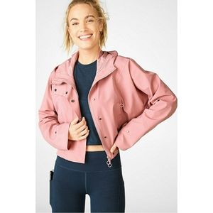 NWOT Fabletics Erika Cropped Jacket Blush Pink XXS